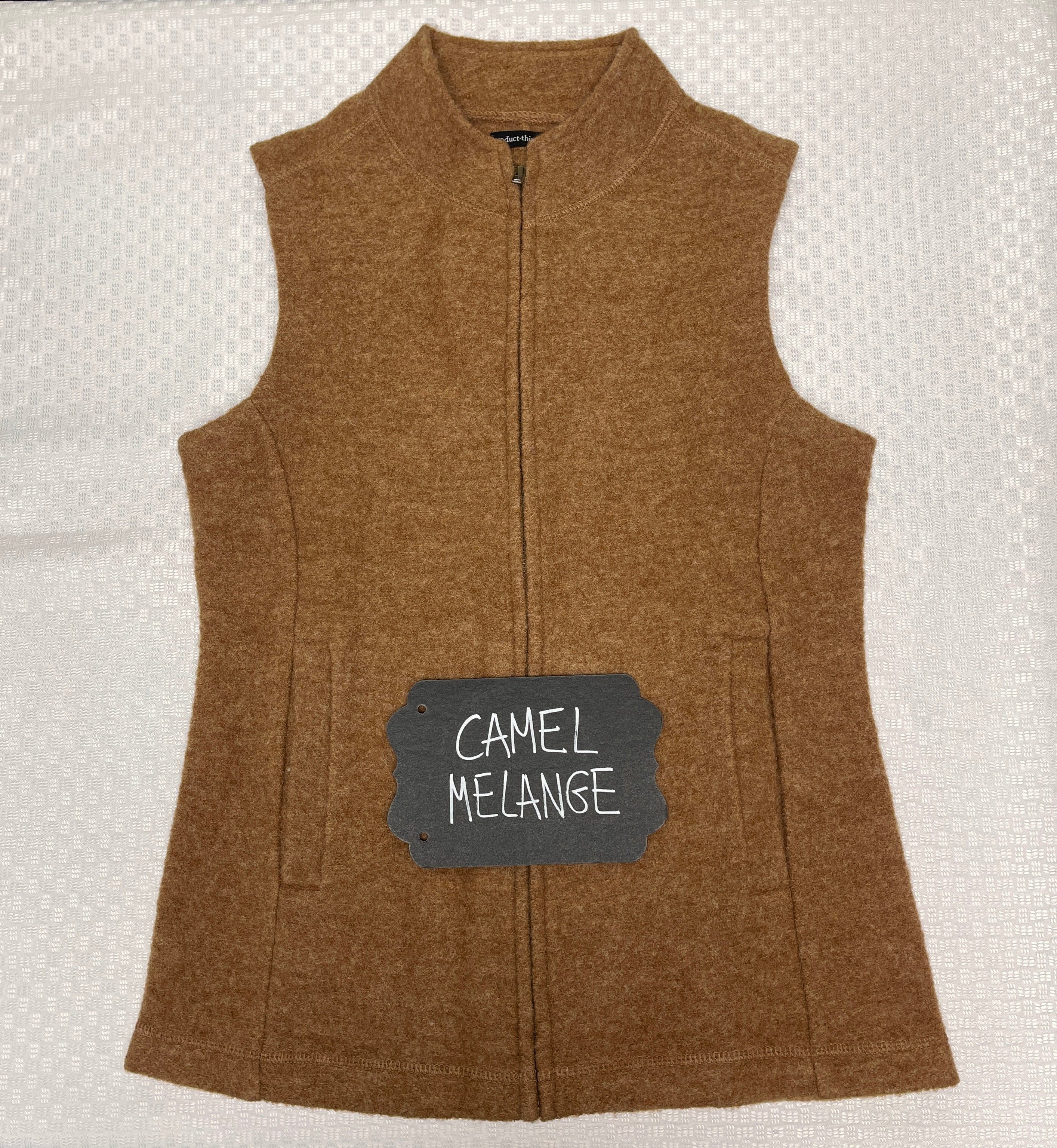 WOOL LIKE FORM VEST-